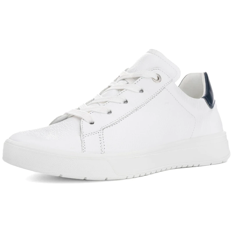 ARA Women ROM Sneaker, White Blue, 42.5 EU