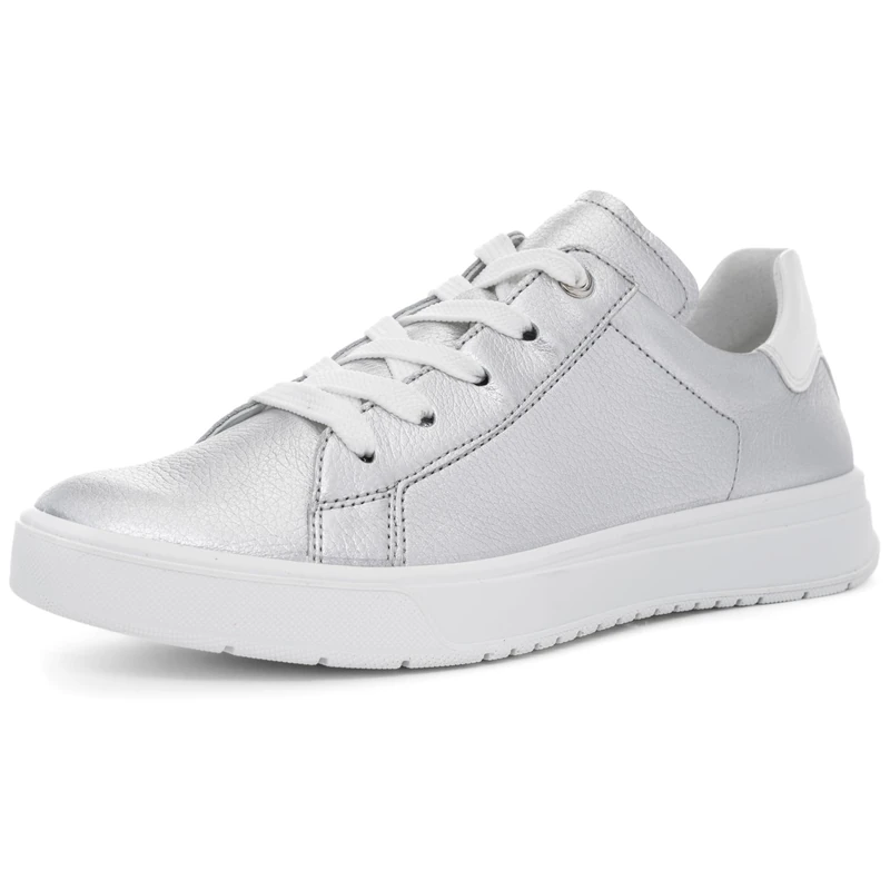 ARA Shoes Low Rome Women's Trainers, Silver White, 8 UK