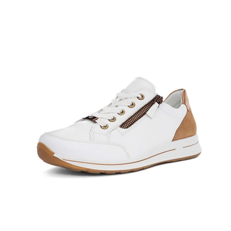 ARA Women's Osaka Trainers, White, Biscuit, Whisky, 41 EU Wide
