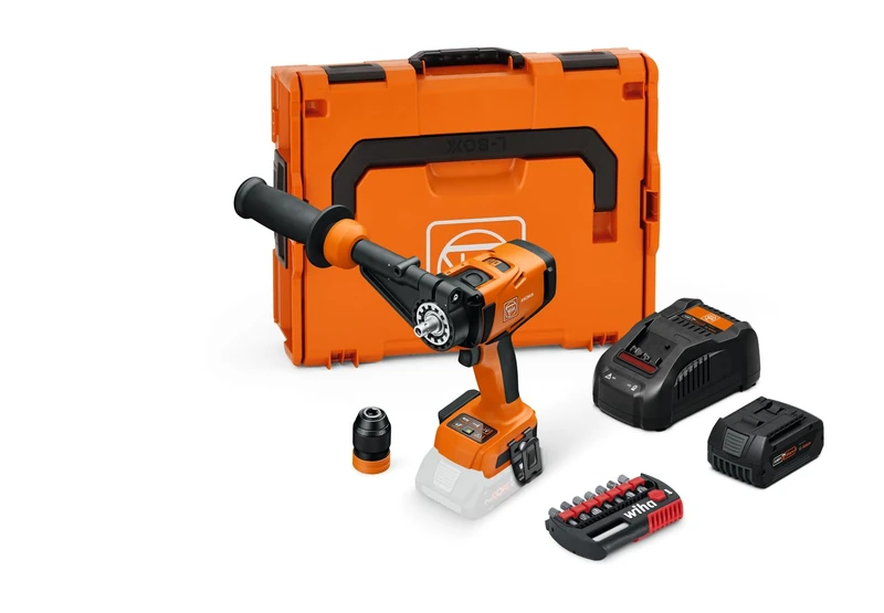 FEIN Cordless Drill-Driver ASCM 18-4 QM AS Universal-Lean-top Set, with 8-piece bit Set, Battery (GBA 18 V 5.0 Ah AS) and a Fast Charger (GAL 1880 CV AS). - Image 1