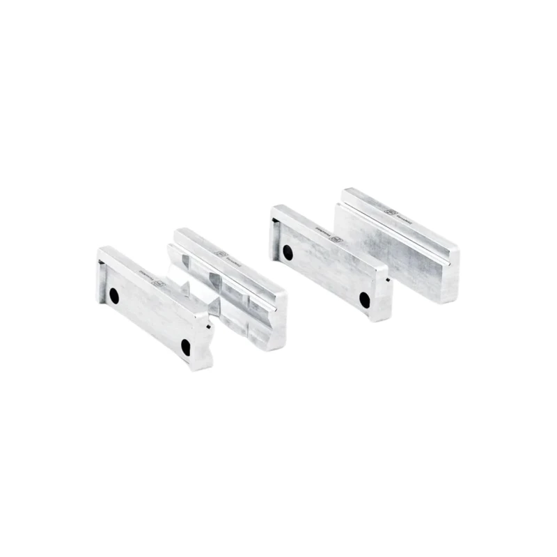 FEIN Pair of Protective Jaws (P) Prismatic and (B) Flat 110 mm Made of Aluminium, Secure Hold, Long Life and Material Protection