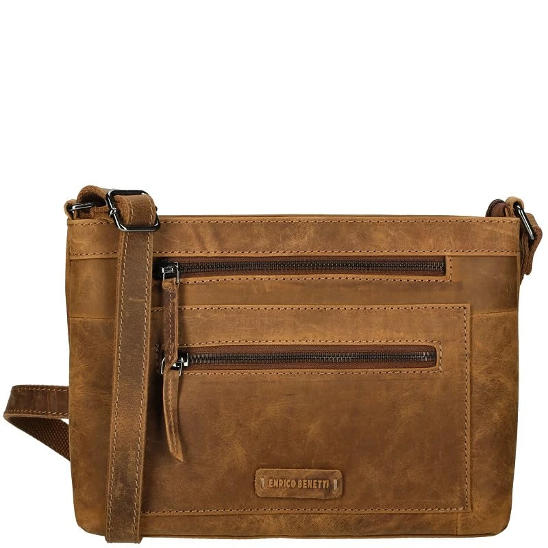 ENRICO BENETTI Women's Genua Bag, Camel, ESTÁNDAR