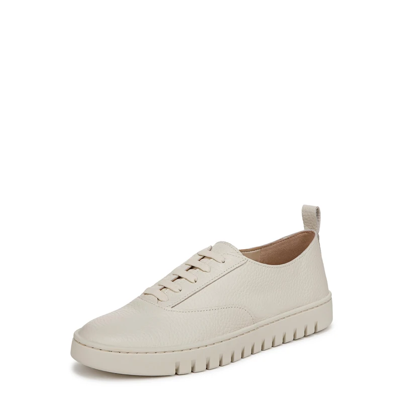 Vionic Women's Uptown Stretch Lace Sneaker, Cream Nappa, 8.5 UK