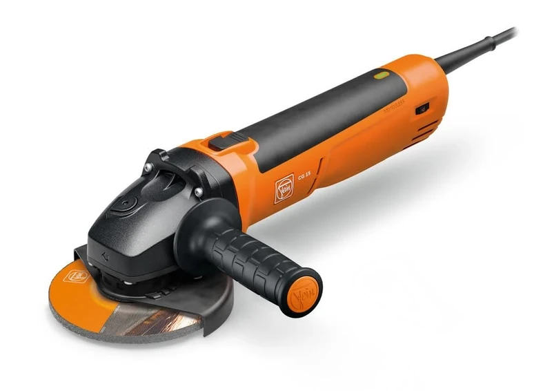 FEIN Brushless Angle Grinder CG 15-125 BL, Ø 125 mm, 1500 W, Variable Speed 3800-9000 m/min, for Grinding, Loading, and deburring Work