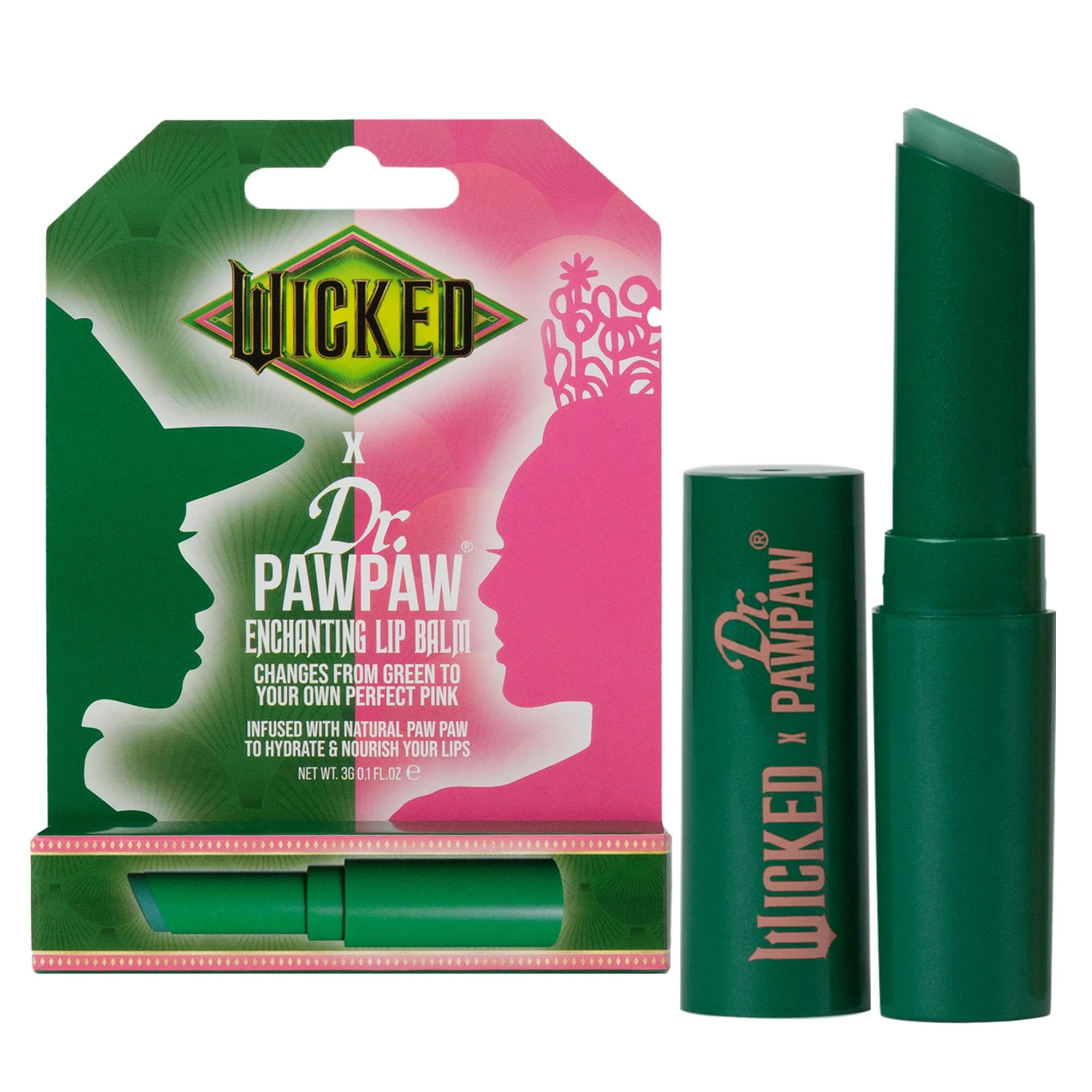 Dr.PAWPAW X WICKED Enchanting Lip Balm – Nourishing & Vegan Lip Care with a Magical Shine – Cruelty-Free & Multipurpose for Soft, Radiant Lips - 3g