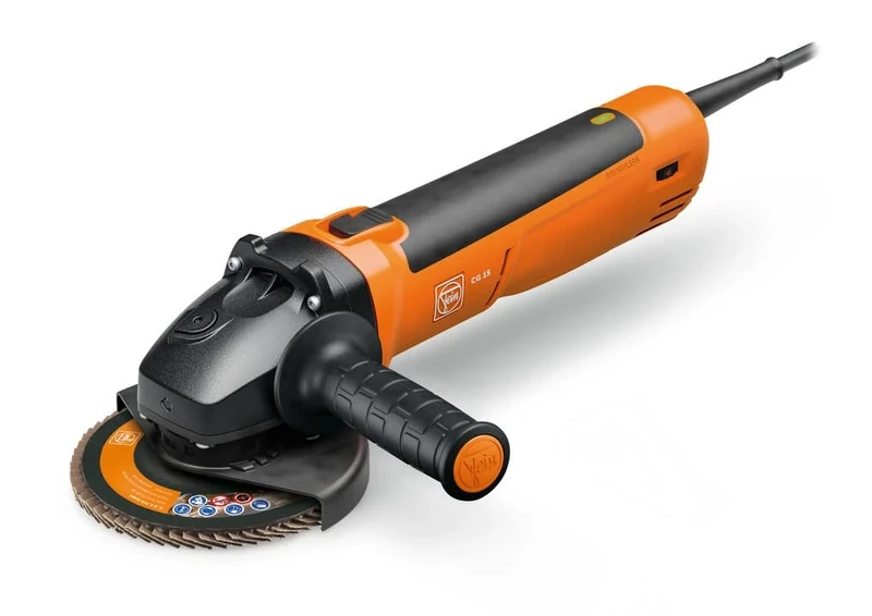 FEIN Brushless Angle Grinder CG 15-125 BL Stainless Steel Ø 125 mm, 1050 W, Variable Speed 2800-7000 m/min, for Processing Stainless Steel