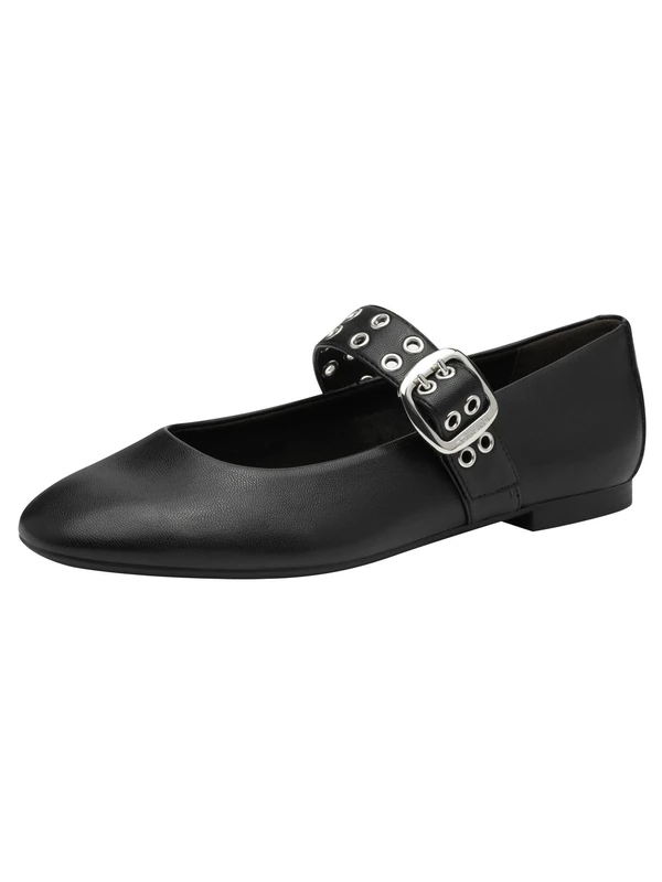 Tamaris Ballerina Women's Vegan Elegant, Black, 7.5 UK - Image 1