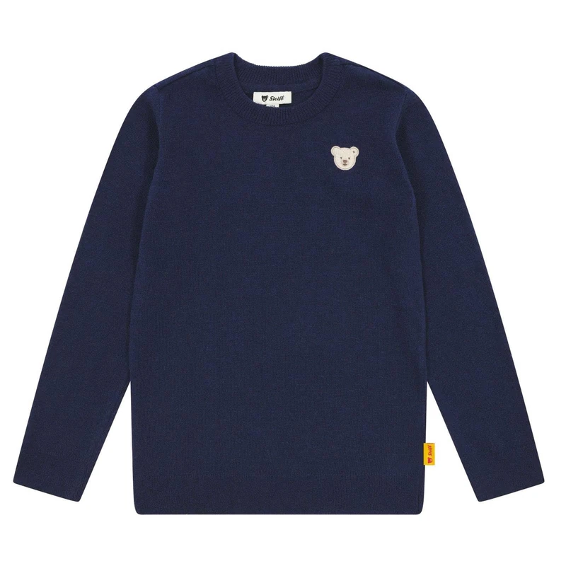 Steiff Boy's Pullover Sweater, Peacoat, 98 - Image 1