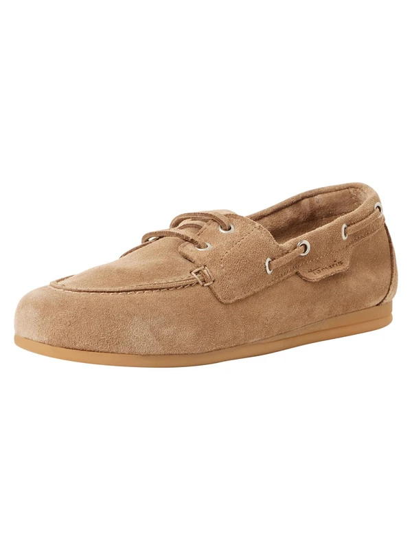 Tamaris Women Moccasin flat Leather beige 6.5 UK