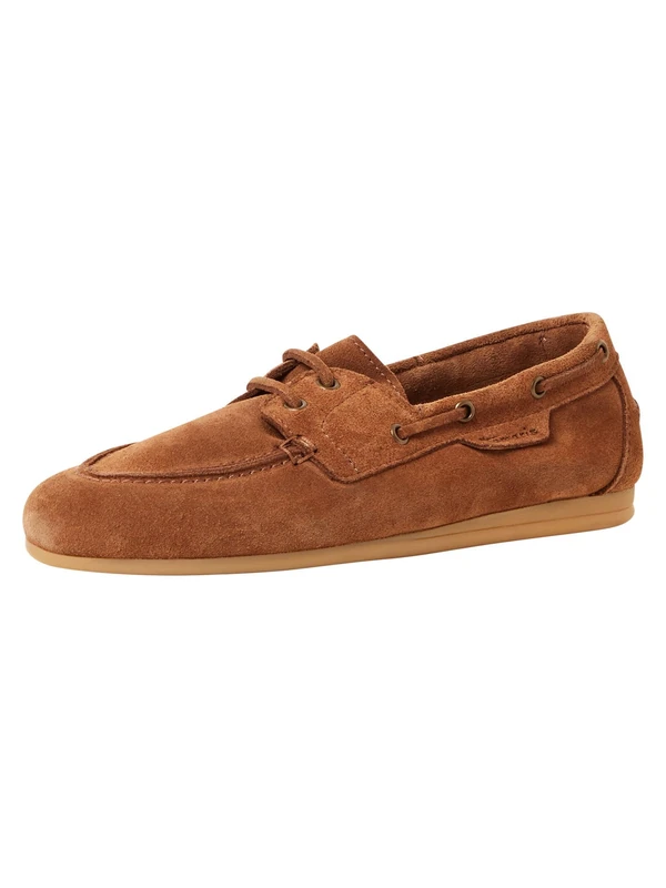 Tamaris Women Moccasin flat Leather brown 7.5 UK