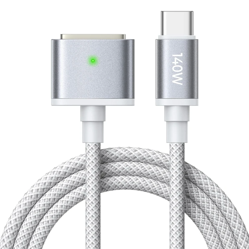 LISEN 140W USB-C Magnetic 3 Cable Fit for MacBook Charger, Nylon Braided 3.3FT Fit for MacBook Air 2023/2022(M2),MacBook Pro 2023(M3,M2,14-16 inch),MacBook Pro Charger Cord (M3)