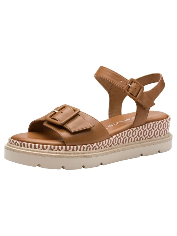 Tamaris Women 1-28723-44 Sandal, Cognac, 7.5 UK