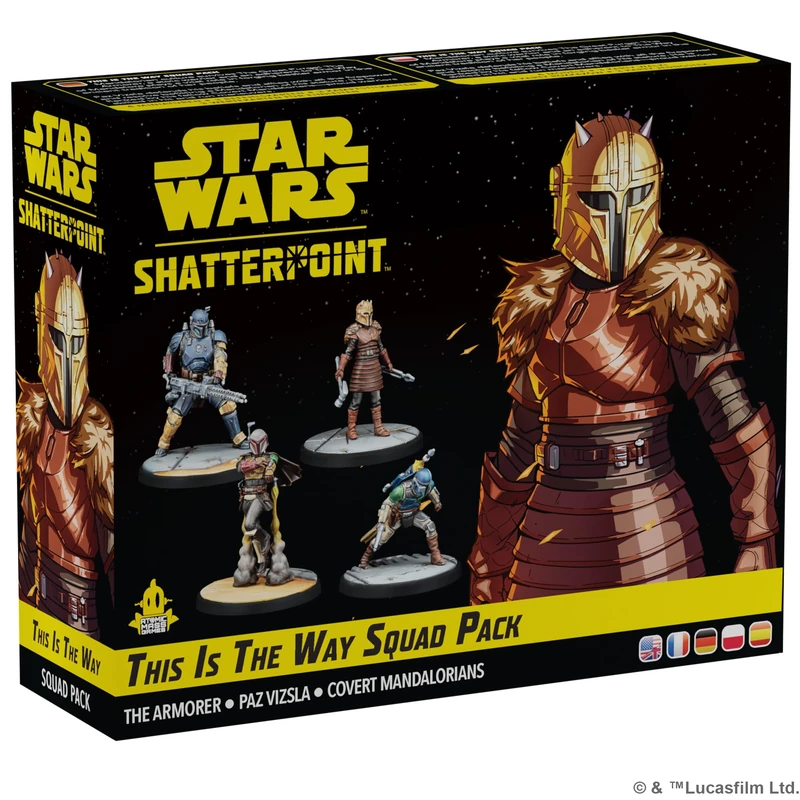 ATOMIC MASS GAMES | Star Wars Shatterpoint: This Is The Way Squad Pack | Miniatures Board Game | Ages 14+ | 2 Players | 90+ Minutes Playing Time