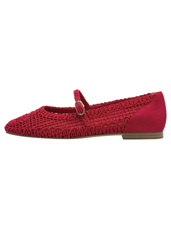 Tamaris Ballerina Women's Elegant, red, 7.5 UK