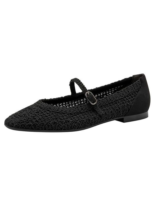 Tamaris Ballerina Women's Elegant, Black, 7.5 UK