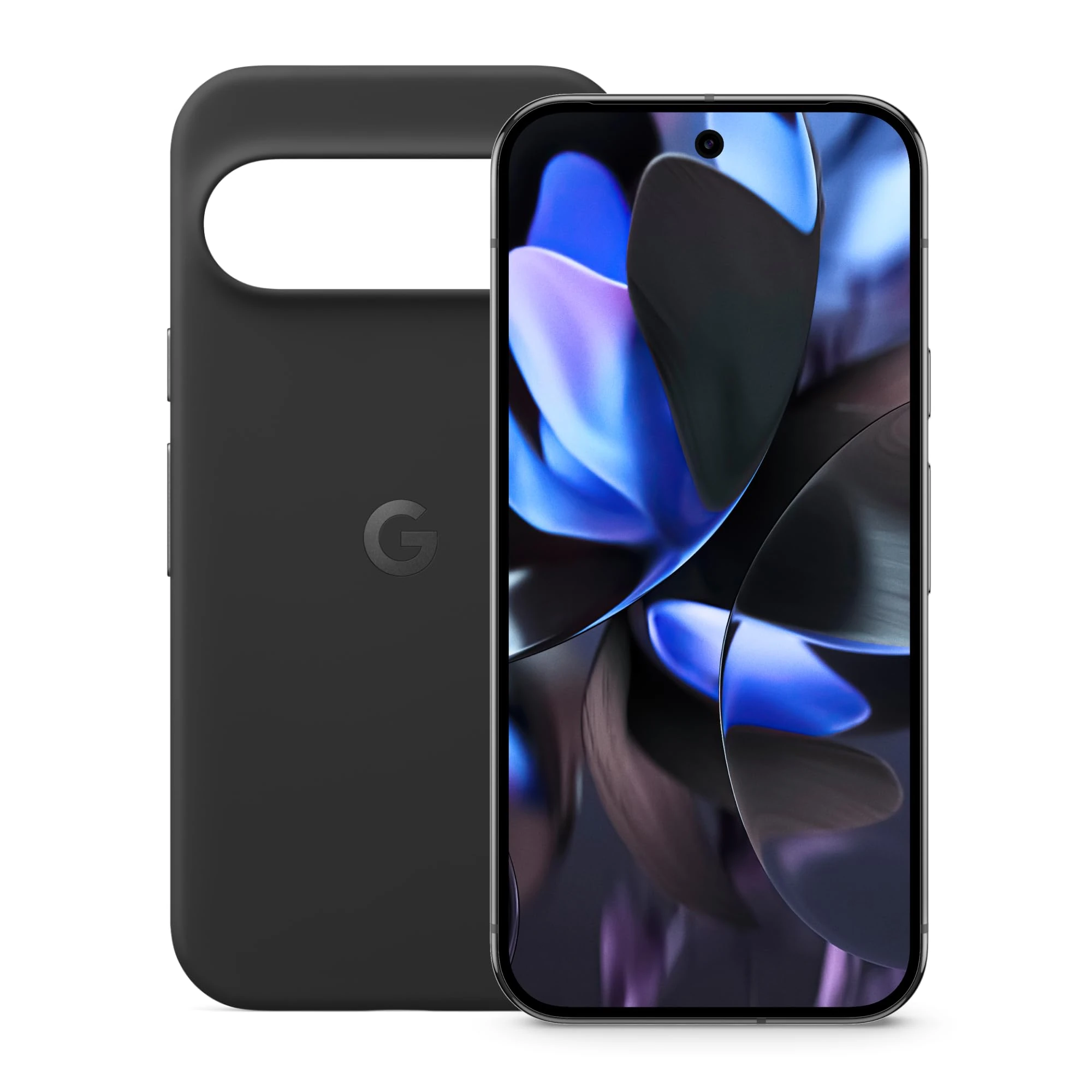 Google Pixel 9 Pro - Unlocked Android Smartphone with Gemini, Triple Rear Camera System, 6.3" Super Actua Display - Obsidian, 128GB + Pixel 9 & Pixel 9 Pro Case - Obsidian