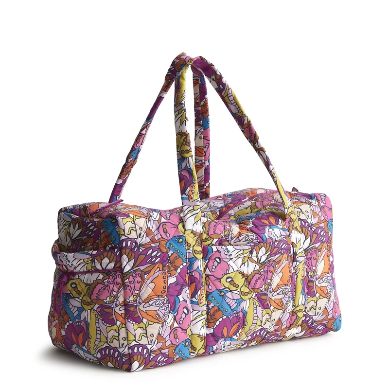 Vera Bradley Women's Nylon Large Original Duffel Travel Bag, Flutter, One Size