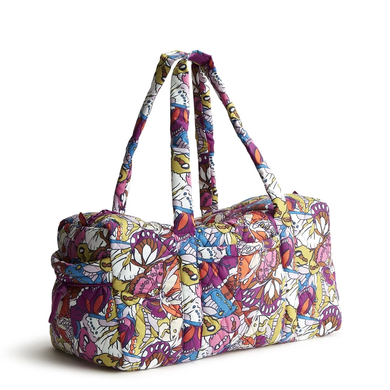 Vera Bradley Women's Nylon Original Duffel Travel Bag, Purple, One Size