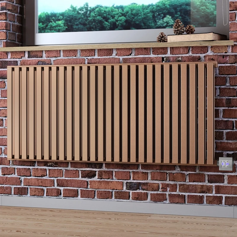 Terma Electric Radiator, Steel, Bright Copper, 530h x 1185w (mm) [1kw] - Image 1