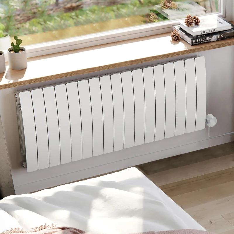 Terma Electric Radiator, Aluminium, White Matt, 590h x 1360w (mm) [2kw]