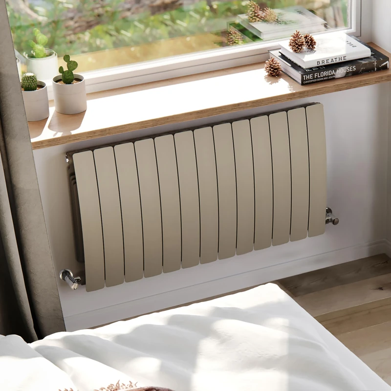 Terma Radiator (Cen./Heating), Aluminium, Quartz Mocha, 590h x 1040w (mm) [4995 BTUs t50]