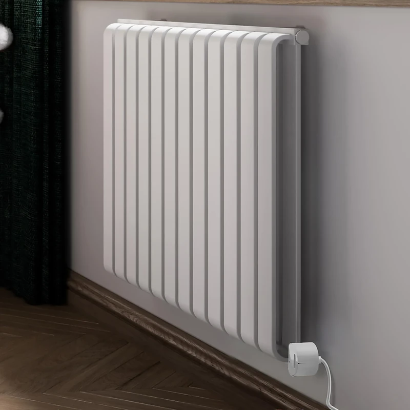 Terma Electric Radiator, Steel, Soft 9016 (Matt White), 630h x 785w (mm) [0.8kw]