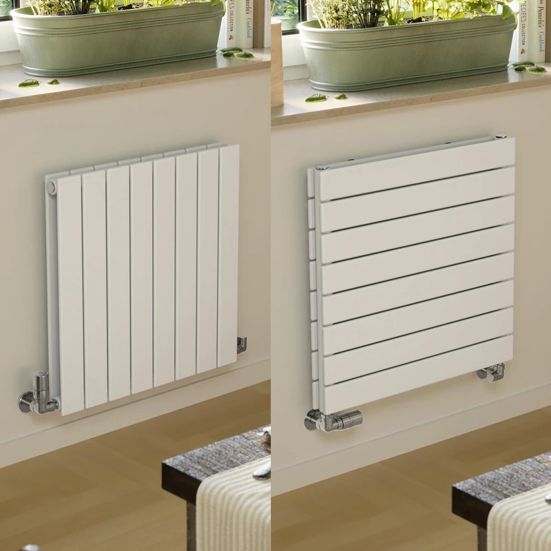 Terma Radiator (Cen./Heating), Steel, White RAL 9016, 600h x 588w (mm) Double Panel [2111 BTUs t50]