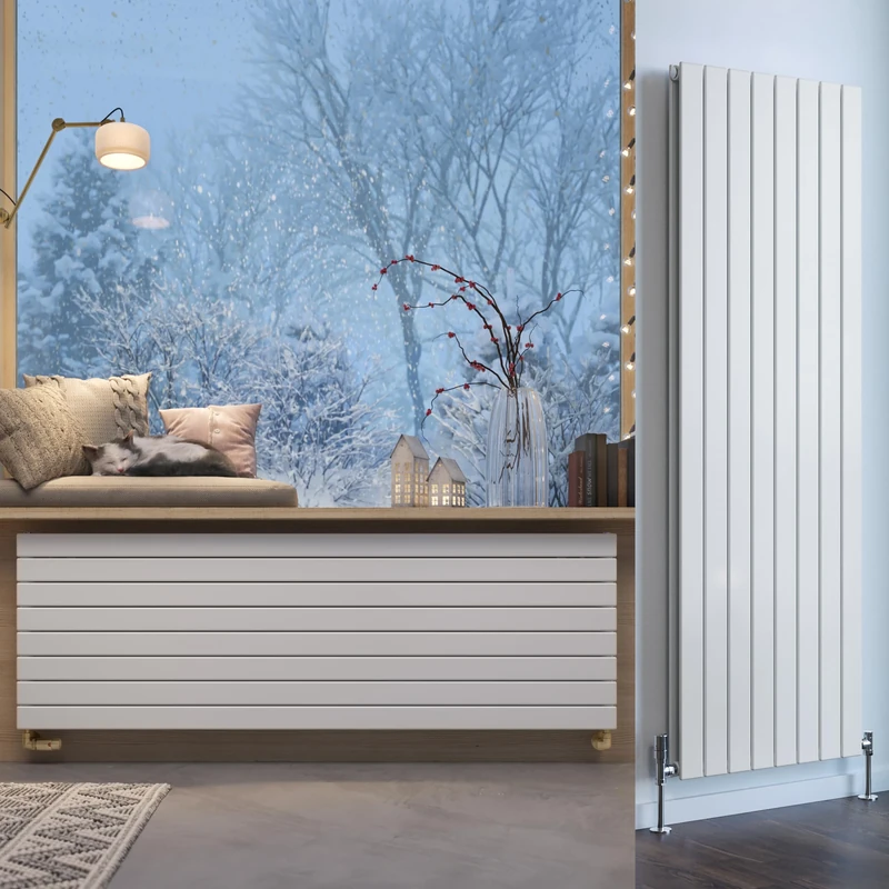 Terma Radiator (Cen./Heating), Steel, White RAL 9016, 1800h x 588w (mm) Double Panel [5555 BTUs t50]