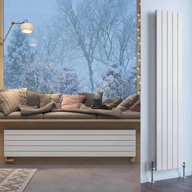 Terma Radiator (Cen./Heating), Steel, White RAL 9016, 1800h x 366w (mm) Single Panel [2223 BTUs t50]