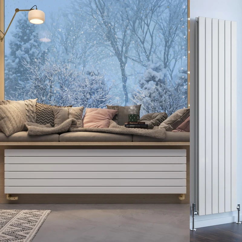Terma Radiator (Cen./Heating), Steel, White RAL 9016, 1800h x 440w (mm) Double Panel [4167 BTUs t50]