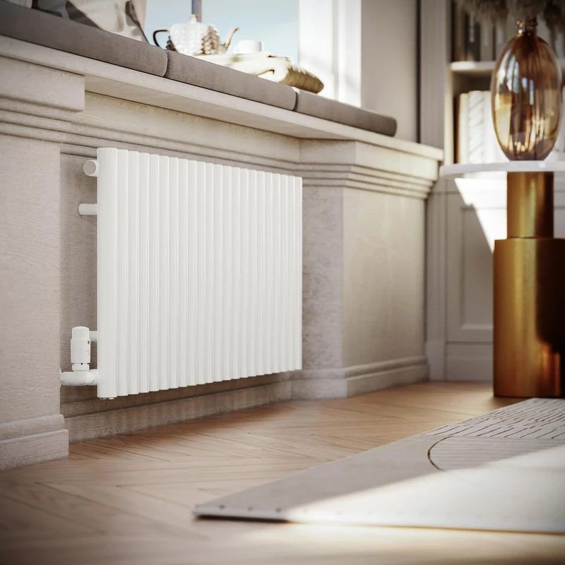 Terma Radiator (Cen./Heating), Steel, White RAL 9016, 500h x 1195w (mm) [2768 BTUs t50]