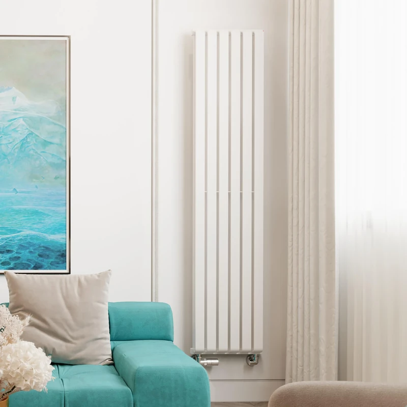 Terma Radiator (Cen./Heating), Steel, Soft 9016 (Matt White), 1800h x 395w (mm) [3870 BTUs t50]