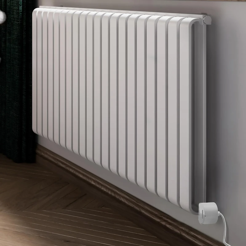 Terma Electric Radiator, Steel, Soft 9016 (Matt White), 630h x 1305w (mm) [1.5kw]