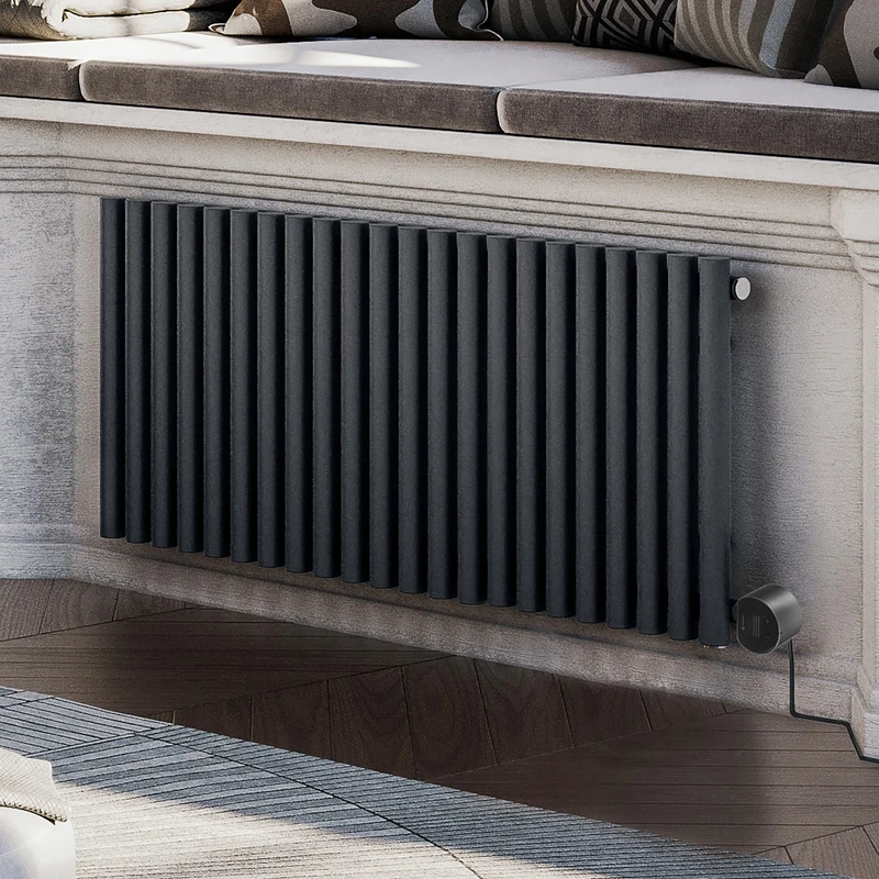 Terma Electric Radiator, Steel, Modern Grey, 580h x 1195w (mm) [1kw]