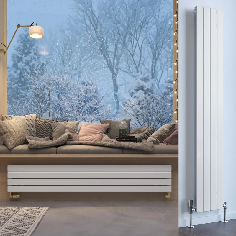 Terma Radiator (Cen./Heating), Steel, White RAL 9016, 1800h x 292w (mm) Single Panel [1780 BTUs t50]