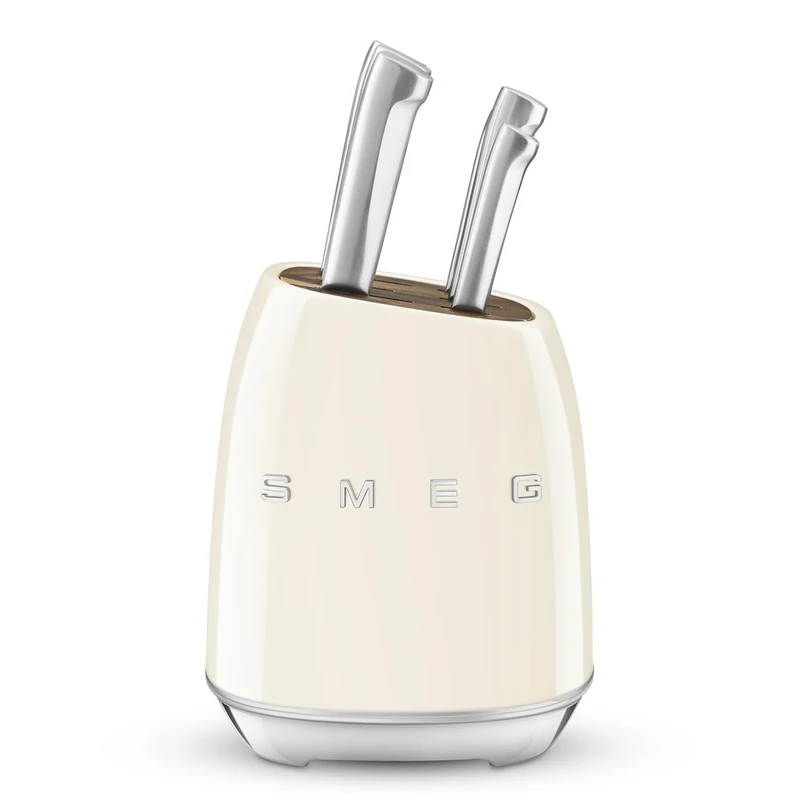 Smeg – Facas Block Anni 50 Creme KBSF02CR
