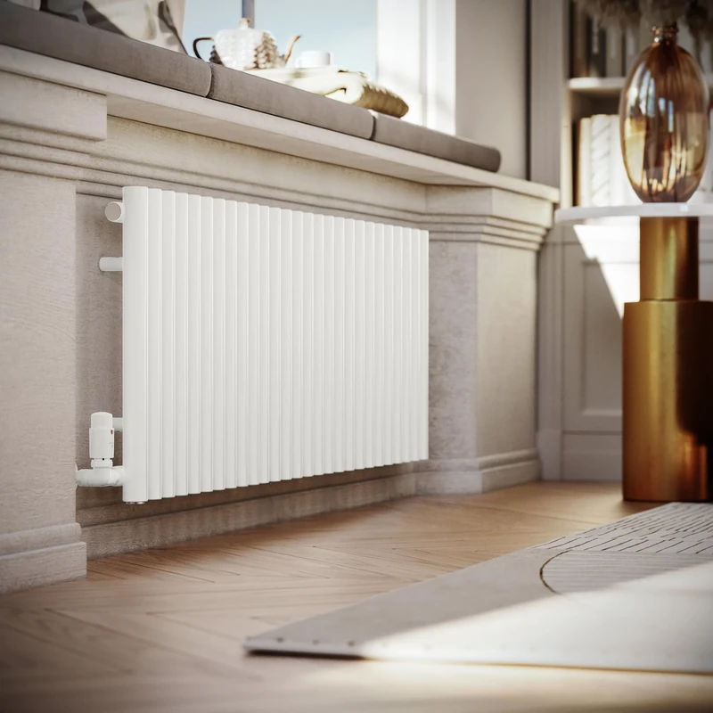 Terma Radiator (Cen./Heating), Steel, White RAL 9016, 500h x 1470w (mm) [3399 BTUs t50]