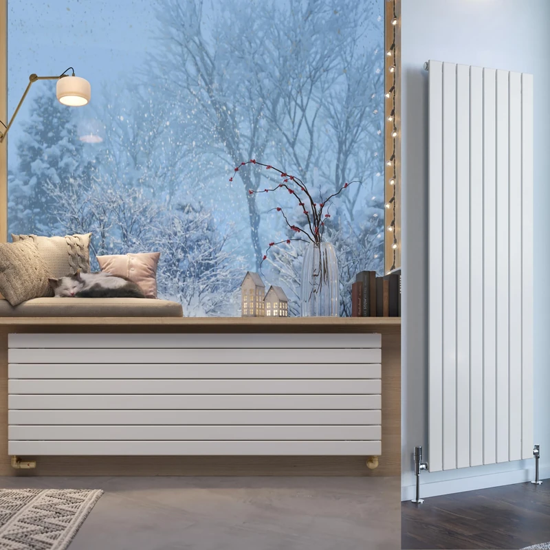 Terma Radiator (Cen./Heating), Steel, White RAL 9016, 1800h x 588w (mm) Single Panel [3560 BTUs t50]
