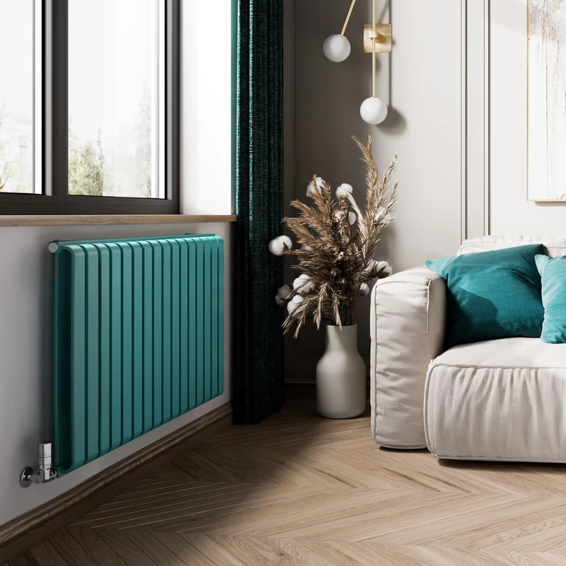 Terma Radiator (Cen./Heating), Steel, RAL 5018 (Matt) Teal, 630h x 1045w (mm) [3945 BTUs t50]