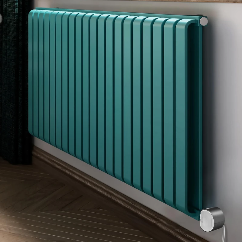 Terma Electric Radiator, Steel, RAL 5018 (Matt) Teal, 630h x 1305w (mm) [1.5kw]