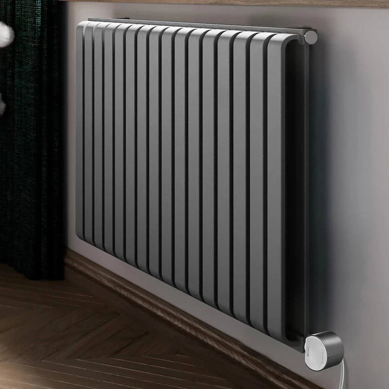 Terma Electric Radiator, Steel, Salt n Pepper, 630h x 1045w (mm) [1.2kw]