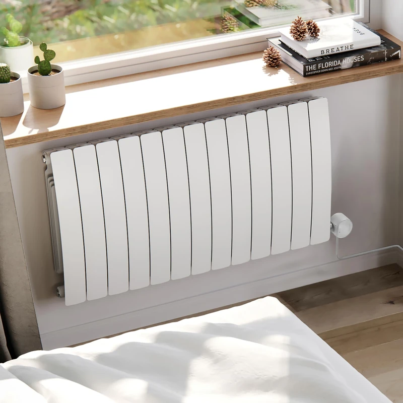 Terma Electric Radiator, Aluminium, White Matt, 590h x 1040w (mm) [1.5kw]