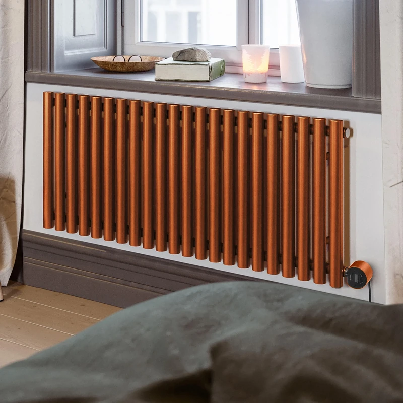 Terma Electric Radiator, Steel, True Copper, 580h x 1195w (mm) [1kw]