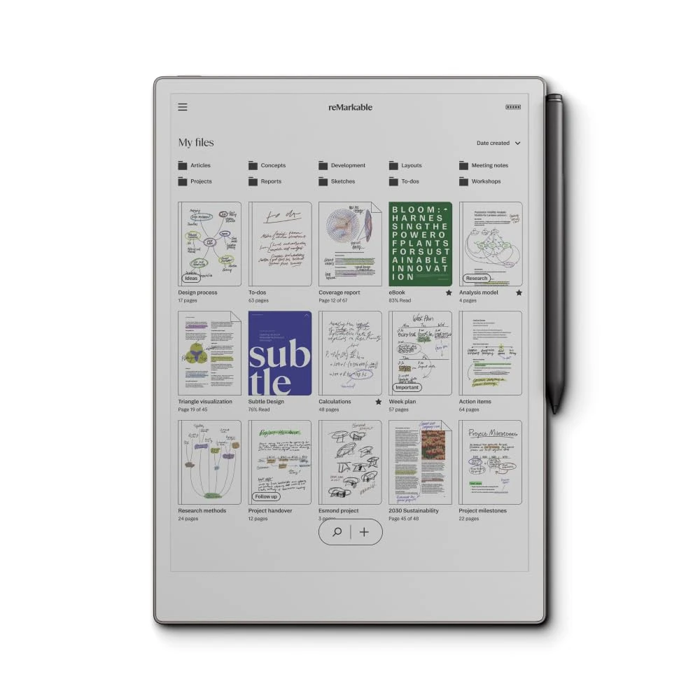 reMarkable Paper Pro | The Ultimate Paper Tablet with 11.8’’ Color Display and Reading Light, Includes Marker Plus Pen