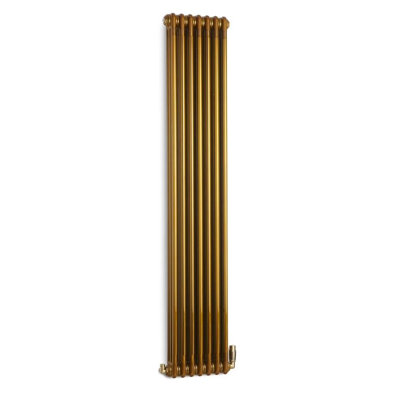 Terma Radiator (Cen./Heating), Steel, Brass Lacquer, 1800h x 339w (mm) 3 Columns deep [4010 BTUs t50] - Image 1