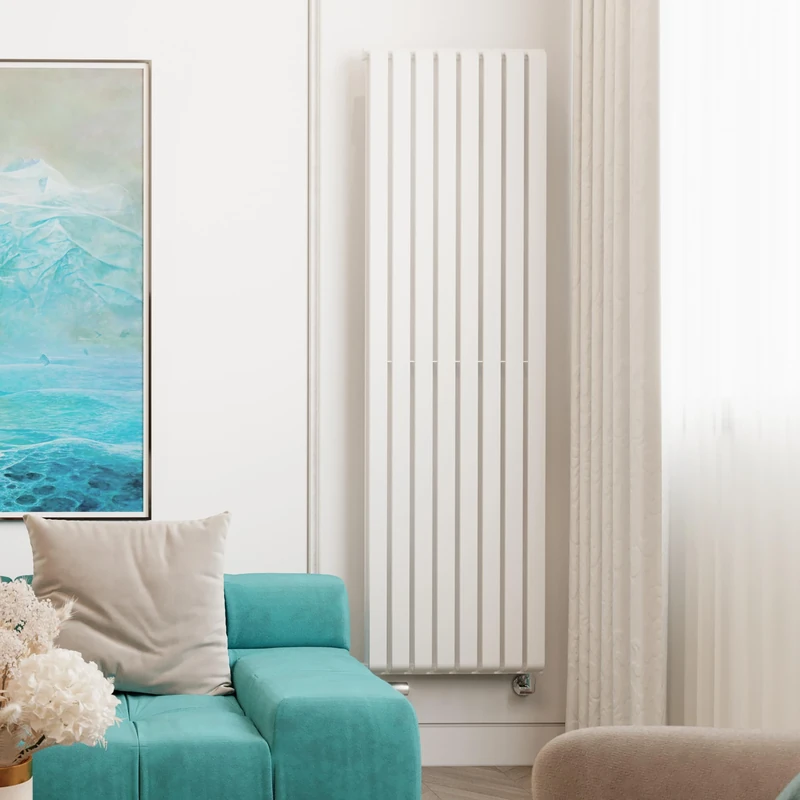 Terma Radiator (Cen./Heating), Steel, Soft 9016 (Matt White), 1800h x 525w (mm) [5163 BTUs t50]