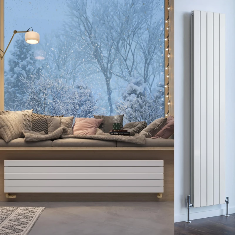 Terma Radiator (Cen./Heating), Steel, White RAL 9016, 1800h x 366w (mm) Double Panel [3471 BTUs t50]
