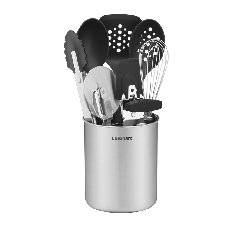 Cuisinart CTG-00-10PTS 10-Pc Primary Tool & Gadget Set w/Stainless Steel Crock Nylon Silicone