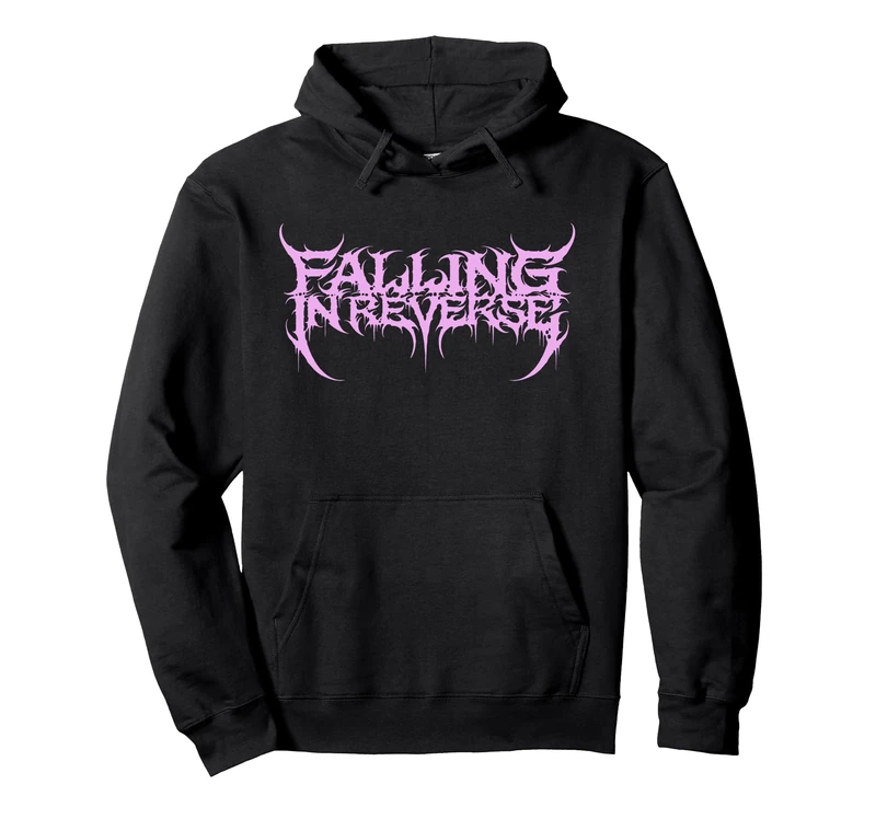 Falling In Reverse - Official Merchandise - Pink Logo Pullover Hoodie