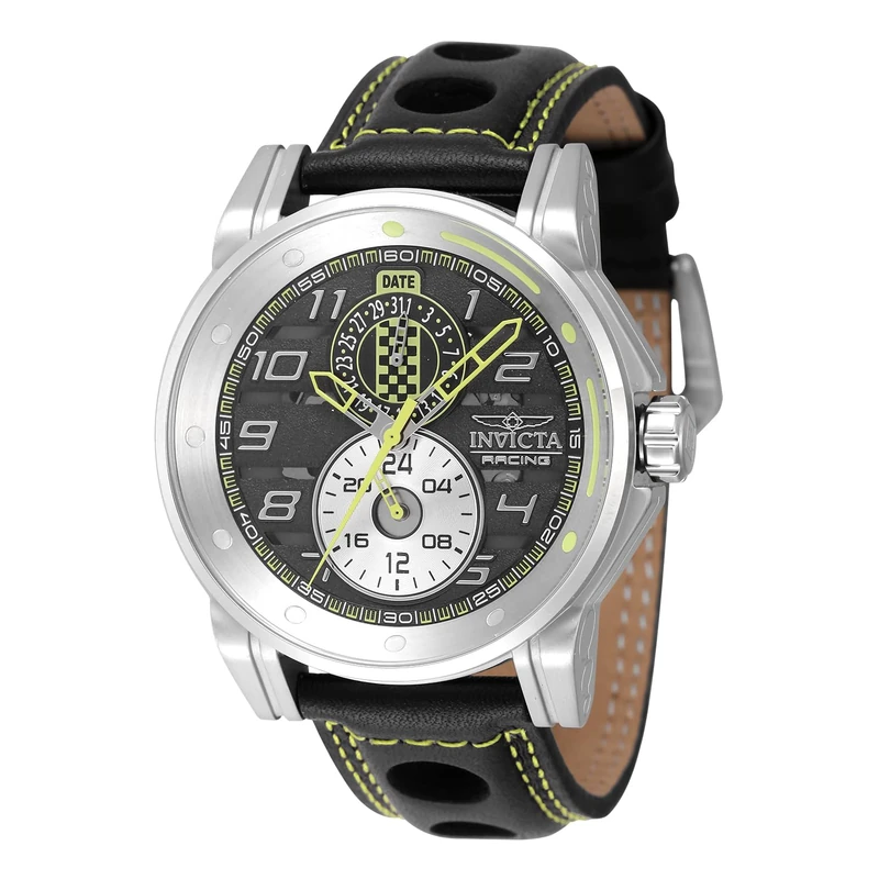 Invicta Racing 47534 Men's Watch - Waterproof - Analogue - Quartz Movement - Stainless Steel with Grey dial - 46mm
